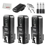 Godox CT 16 CT-16 Trigger 16 Channels Wireless Radio Flash Transmitter+3pcs Receiver Set for Canon Nikon Pentax Olympus Speedlite/Studio Flash