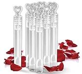 Big Mo's Toys 40 Pack Mini Heart Bubble Wands – Great Wand Bubbles Party Favors for Weddings and Anniversaries