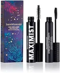 bareMinerals Limited Edition Love Your Lashes Mascara Duo, MAXIMIST Phyto-Fiber Volumizing Mascara, STRENGTH & LENGTH Serum-Infused Mascara, Full-Size, Set of 2