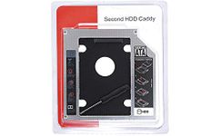 4 D (LABEL) Universal 2nd HDD Caddy 9.5mm SATA 2.0 Slim SATA III Hard Drive Optibay Adapter for Laptop CD DVD Optical Drive Bay