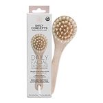 Daily Concepts Daily Facial Dry Brush Helps Drain Lymphatic Nodes Increase Circulation and Reduce Puffiness, Removes Dead Skin Cells for Healthy Looking Skin 39g