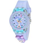 SWADESI STUFF Cute Cartoon Multi Color Lights Rubber Strap Analog Watch For Girl (Teddy), Multi-Color Dial, Multi-Color Band