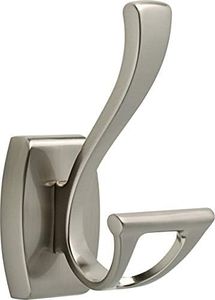 Delta Faucet 135241 Dansant Double Robe Hook, SpotShield Brushed Nickel