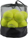 Tebery 20 Pack Green Advanced Training Tennis Balls Beginner Practice Ball, Pet Dog Playing Balls, Come with Mesh Bag for Easy Transport (Green)