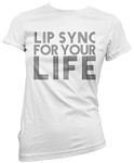 Lip Sync for Your Life - Womens T-Shirt - Drag Queen Race 12 White