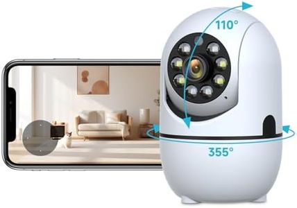 JAIOTlink Indoor Security Camera Wireless, 1080P Baby/Pet Camera with Phone APP, 5G&2.4G WiFi Cameras for Home Security Night Vision,Motion Detection and Tracking,2 Way Audio,Compatible with Alexa