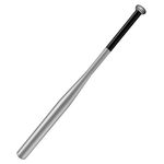 Tuggui Baseball Bat Steel with Carrying Bag (28 in, Silver)