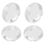 QUASCO Clear Turn Signal Lens Cover for 2 Inch Bullet Motorcycle Blinkers Compatible with Harley Street Glide Special Softail Sportster Road King Fatboy, Pack of 4