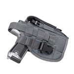 EXCELLENT ELITE SPANKER Tactical Adjustable Molle Pistol Holster Universal Pistol Holster Glock Holster for M1911 G17 G18 G19 G26 G34 XD-45acp CZ P-10C(Grey)