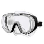 TUSA M-3001 Freedom Tri-Quest Scuba Diving Mask, Black