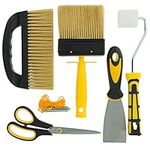 Coral 10321 Task Partner Wallpaper Kit with Paste Smoothing Brush and Tools for Wall Paper Hanging 6 piece pack set, Black