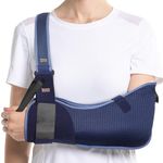 VELPEAU Arm Sling Shoulder Immobilizer - Rotator Cuff Support Brace - Comfortable Medical Sling for Shoulder Injury, Left and Right Arm, Men and Women, for Broken, Dislocated, Fracture, Strain (Small)