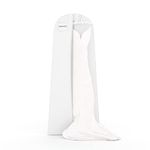 HANGERWORLD 72 Inch White Breathable Wedding Dress Bridal Gown Garment Cover Bag with Secret Internal Zipped Pocket