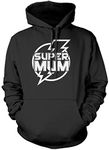 Super Mum - Unisex Hoodie - Mum Mummy Mama XXL Black