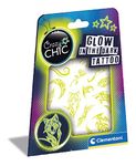 Clementoni 18687 Crazy Chic-Glow in The Dark Temporary, Tattoo Kit for Kids, Multicolour