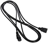 C2G 53407 18 AWG Computer Power Extension Cord - IEC320C14 to IEC320C13, TAA Compliant, Black (12 Feet, 3.65 Meters)