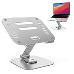 ORIGLIFE 360 Degree Rotation Laptop Stand for Desk,Portable Laptop Riser,Height&Angle Adjustable Laptop Holder, Al-Alloy Laptop Mount Compatible with MacBook Air/Pro, Dell, Samsung, HP, 10-16"