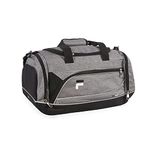 Fila Sprinter 19" Sport Duffel Bag, Black/Teal, Heather Grey, Sprinter 19" Sport Duffel Bag