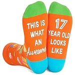 Zmart Gifts for Teenage Girls Boys, Gifts for 17 Year Olds 17th Birthday Gifts, Funny Socks for Teens Gifts for Teens