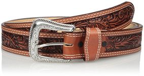 Nocona Men's Tan Mexican Floral Embose, 34