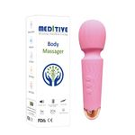 Meditive Personal Body Wand Massager Machine with 20 Vibration Modes 9 Speed Modes Waterproof