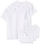 Soffe Men's 3 Pack-USA Poly Cotton Military Tee - White - S