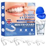 4 Pack Sleeping Mouth Guard for Clenching Teeth at Night, Stops Bruxism, Reusable Mouth Guards Grinding Teeth for Adults & Kids (with a Travel Cases)