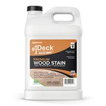 #1 Deck Premium Wood Stain for Decks Fences Siding (2.5 Gallon Dark Walnut)