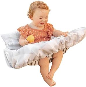 BINXY BABY 2-in-1 Cushy Cart Cover and High Chair Cover | Universal Fit | Includes Storage Pouch (Buffalo Check)
