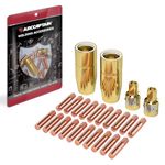 ARCCAPTAIN for Miller Millermatic M-100/150 Welder Part .023" Contact Tip Nozzle Diffuser MIG Welding Gun Accessory Kit for Miller Millermatic M-100/150 Hobart H-9/10 (.023" MIG Gun Accessory Kit)