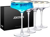 JEKOSEN NEW Crystal Martini Cocktail Glasses 12 Ounce Set of 4 With Premium Gift Box Premium Strong Lead-Free Clear