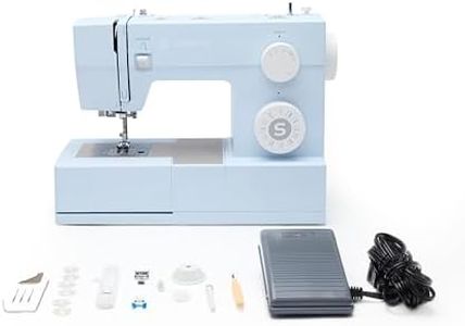 SINGER Heavy Duty 4423 Meltwater Blue High Speed Sewing Machine with Accessory Kit | Strong Motor With Enhanced Piercing Power, 97 Stitch Applications, Full Metal frame, 1-step Buttonhole & LED Light