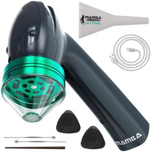 Mamba Original USB One-Hand Spice Grinder with Aluminum Teeth, Gray