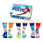 United Oddsocks On The Piste- Box of 6 Mens Oddsocks, UK 6-11, EUR 39-46, US 7-12