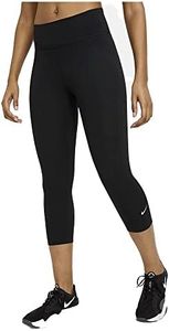 Nike Women's Capri Leggings, Black/White, Large-X-Large UK