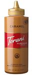 Torani Caramel Sauce, 16.5 oz Squeeze Bottle, New Packaging