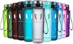 Super Sparrow Sports Water Bottle - 350ml-500ml-1000ml - Non-Toxic BPA Free & Eco-Friendly Tritan Co-Polyester Plastic - Fast Water Flow, Flip Top, Opens with 1-Click - (Grey, 750ml-25oz)