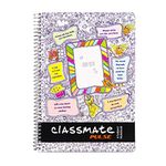 Classmate 2100135 Soft Cover 6 Subject Spiral Binding Selfie Notebook, Single Line, 300 Pages