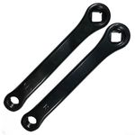 Bike Crank Arm 1 Pair Left Right 152Mm Single Speed Crankset For Exercise Bike, Exercise Bike Crank Left And Right Gym Fitness Bike Accessories