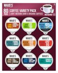 Maud's 9 Flavor Original Coffee Variety Pack (Original 9 Blends), 80ct. Solar Energy Produced Recyclable Single Serve Coffee Pods Variety Pack – 100% Arabica Coffee California Roasted, KCup Compatible