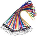 17-inch Colorful Lanyard, Wisdompro Long Quick Release Detachable Neck Straps Bulk for USB, Flash Thumb Drives, Keychains, ID Cards, Badge Holders, Keys – 30 Pack Assorted Colors