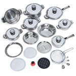 28Pc 12-Element Stainless Steel Cookware Set