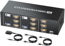 4K/60Hz HDMI KVM Switch 2 Computers