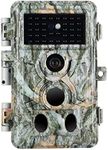 Game Trail Camera No Glow 24MP 1296P H.264 MP4 Video Night Vision 0.1S Trigger Motion Activated Easy Operate Waterproof Wildlife Hunting Deer Cam Password Protected Photo & Video Model Time Lapse