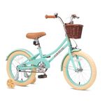 ACEGER Girls Bike with Basket, Kids Bicycle for 3-13 Years, Included Coaster Brake & Caliper Brake, 14 16 18 Inch with Training Wheels, 20 Inch with Kickstand but no Training Wheels