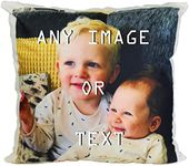 Hippowarehouse Personalised Cushion - Personalized with Any Text & Image (VARIOUS OPTIONS AVAILABLE) | Pillow, Cushion Cover, Infill, Sequil | Valentine's Magic Reveal