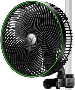 VIVOSUN AeroWave E9 Grow Tent Fan 9”, EC Motor, WiFi-Controllable, US Patented Auto Oscillating Clip fan, IP54 Weatherproof, Strong Airflow & Quiet for Hydroponic Ventilation Circulation, Black