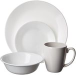 Corelle Livingware 16-Piece Dinnerware Set, Winter Frost White, Service for 4 [Discontinued]