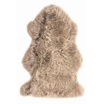 Natural Milan Genuine Sheepskin Area Rugs with Thick and Lush Pile, Fluffy Sheep Fur Rug with Anti-Skid Backing for Bedroom Living Room, Double Pelt, Vole Beige