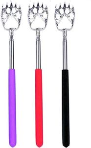 LALOCAPEYO 3 Pcs Back Scratcher Bear Claw Extendable Metal Portable Telescopic Backscratchers with Rubber Handled Back Scratcher